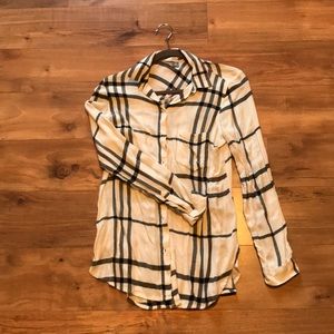 Black and White Plaid Shirt